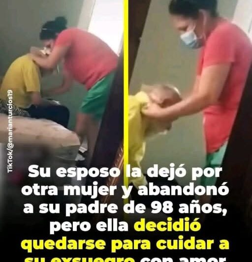 Mujer decide quedarse para cuidar a su exsuegro de 98 años después de ser abandonado